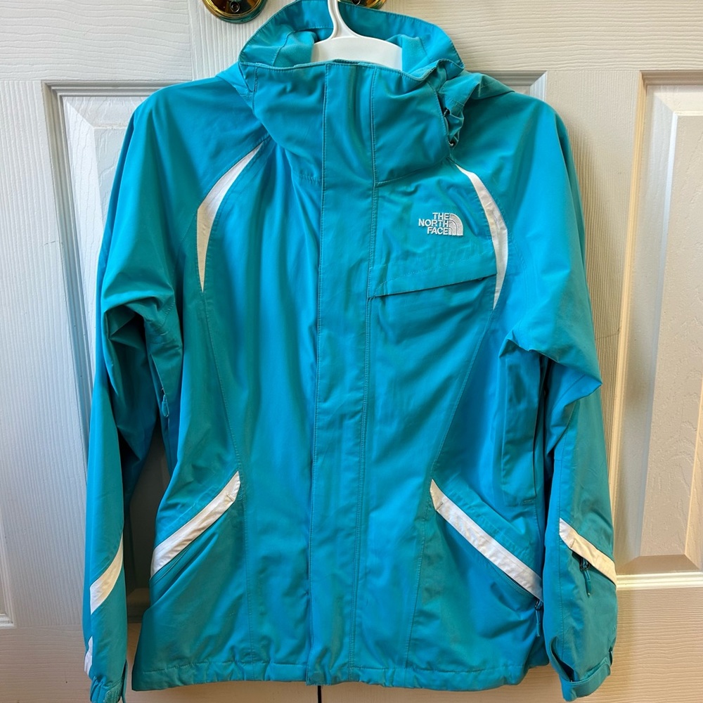 Turquoise North Face Jacket